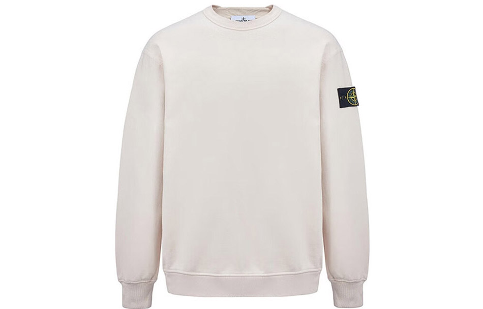 Stone Island FW22 Plain Logo Patch Crewneck Sweatshirt Men’s Blush Pink 771561720-V0080