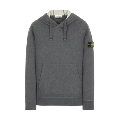 Stone Island FW22 Pullover Hoodie Gray Men’s Long Sleeve Solid Color 751564120-V0M67
