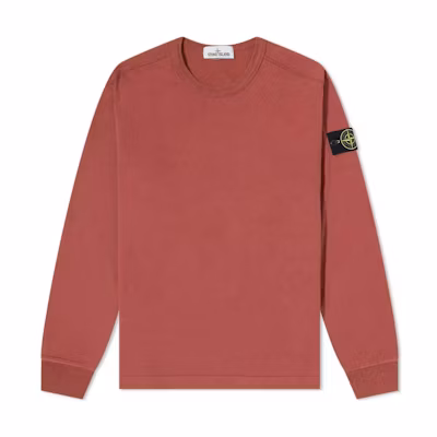 Stone Island FW22 Red Crewneck Casual Long Sleeve Sweatshirt 751564450-V0015