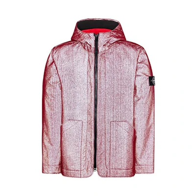 Stone Island FW22 Reflective Knit Hooded Jacket Mens 771543199-V0010