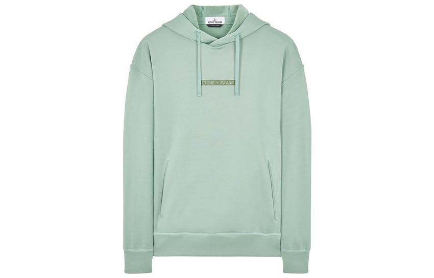 Stone Island FW22 Sage Green Pullover Hoodie Long Sleeve 771560335-V0055