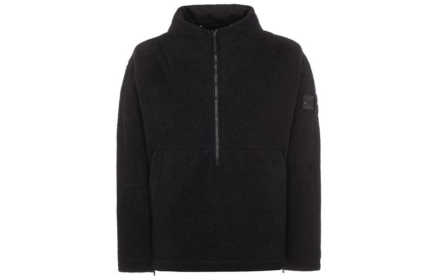 Stone Island FW22 Shadow Project Half-Zip Jacket Black  Fall Collection 771940414-V0029