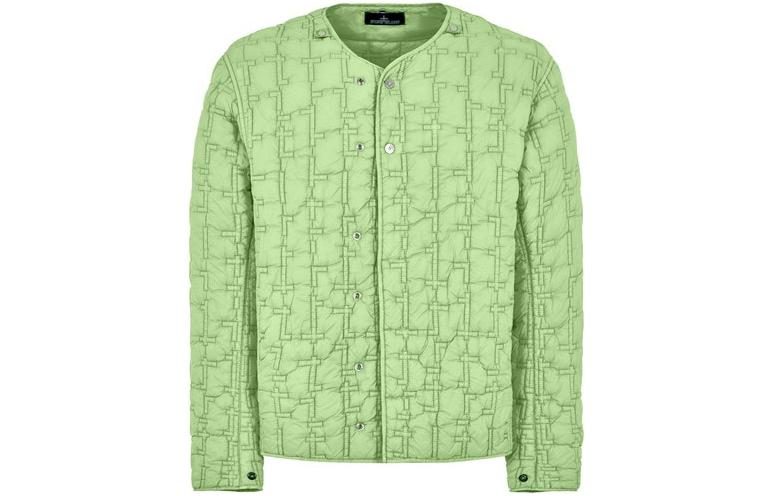 Stone Island FW22 Shadow Project Quilted Single-Breasted Green Jacket 771540811-V0052