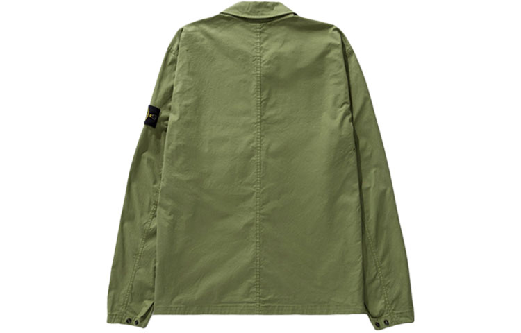 Stone Island FW22 Single Pocket Embroidered Logo Long Sleeve Jacket Men Army Green 761512619-V0058 圖 3