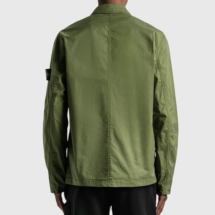 Stone Island FW22 Single Pocket Embroidered Logo Long Sleeve Jacket Men Army Green 761512619-V0058 圖 5