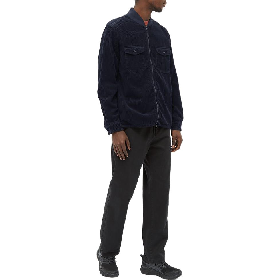 Stone Island FW22 Solid Baseball Collar Zip Pocket Jacket Blue 751511611-V0020 圖 3