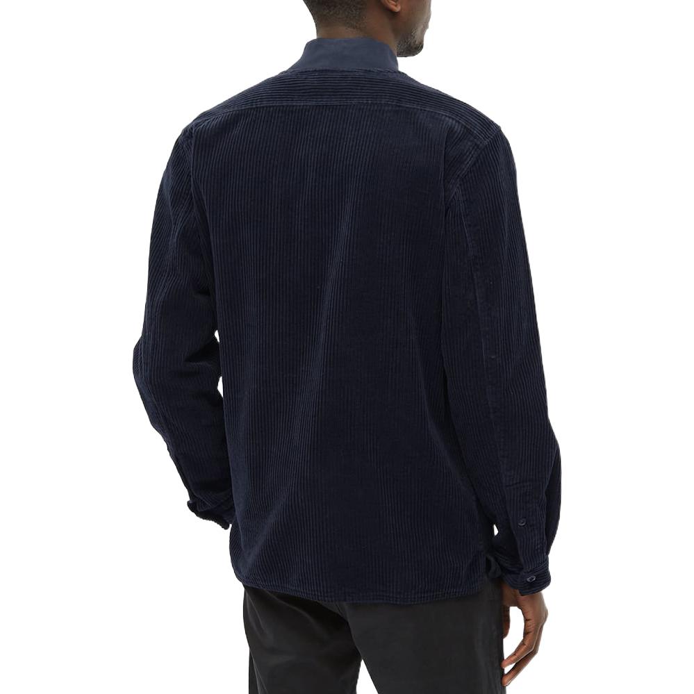 Stone Island FW22 Solid Baseball Collar Zip Pocket Jacket Blue 751511611-V0020 圖 4