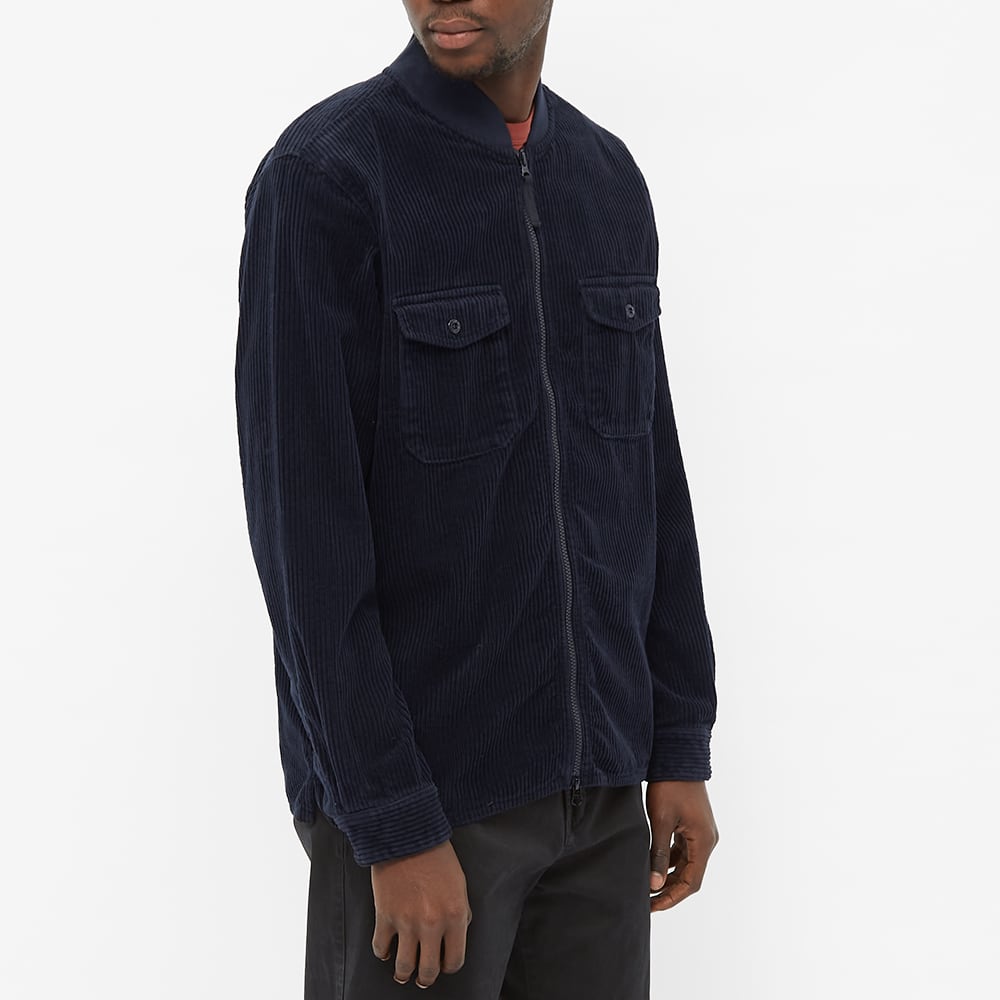 Stone Island FW22 Solid Baseball Collar Zip Pocket Jacket Blue 751511611-V0020 圖 5