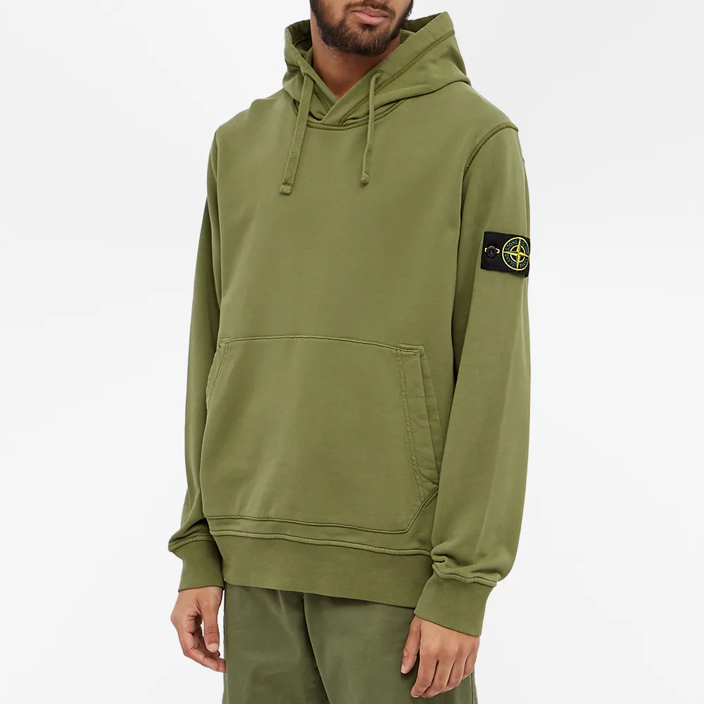 STONE ISLAND FW22 Solid Color Crewneck Sweatshirt Green . 761564151-V0058 圖 4
