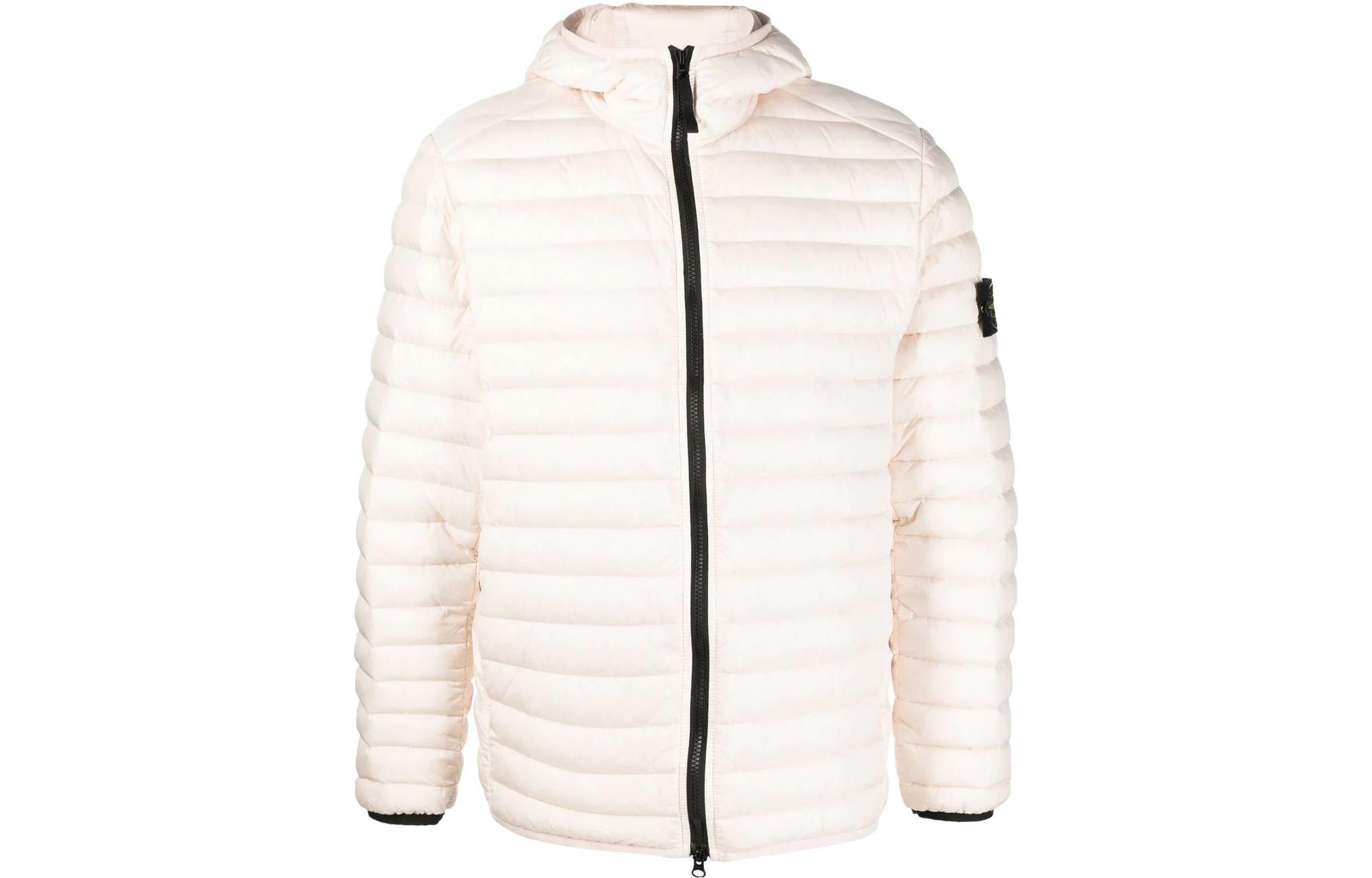 Stone Island FW22 Solid Color Logo Hoodie Jacket Beige 771540324-V0080