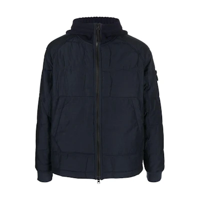 Stone Island FW22 Solid Color Logo Patch Hoodie Jacket 771543433-V0020