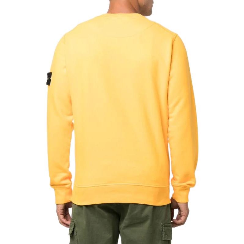 STONE ISLAND FW22 Solid Color Logo Patch Yellow  Sweatshirt 771563020-V0030 圖 4