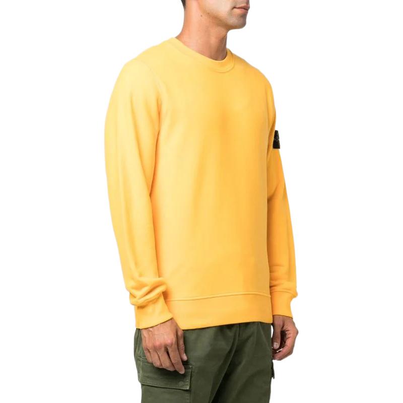 STONE ISLAND FW22 Solid Color Logo Patch Yellow  Sweatshirt 771563020-V0030 圖 5