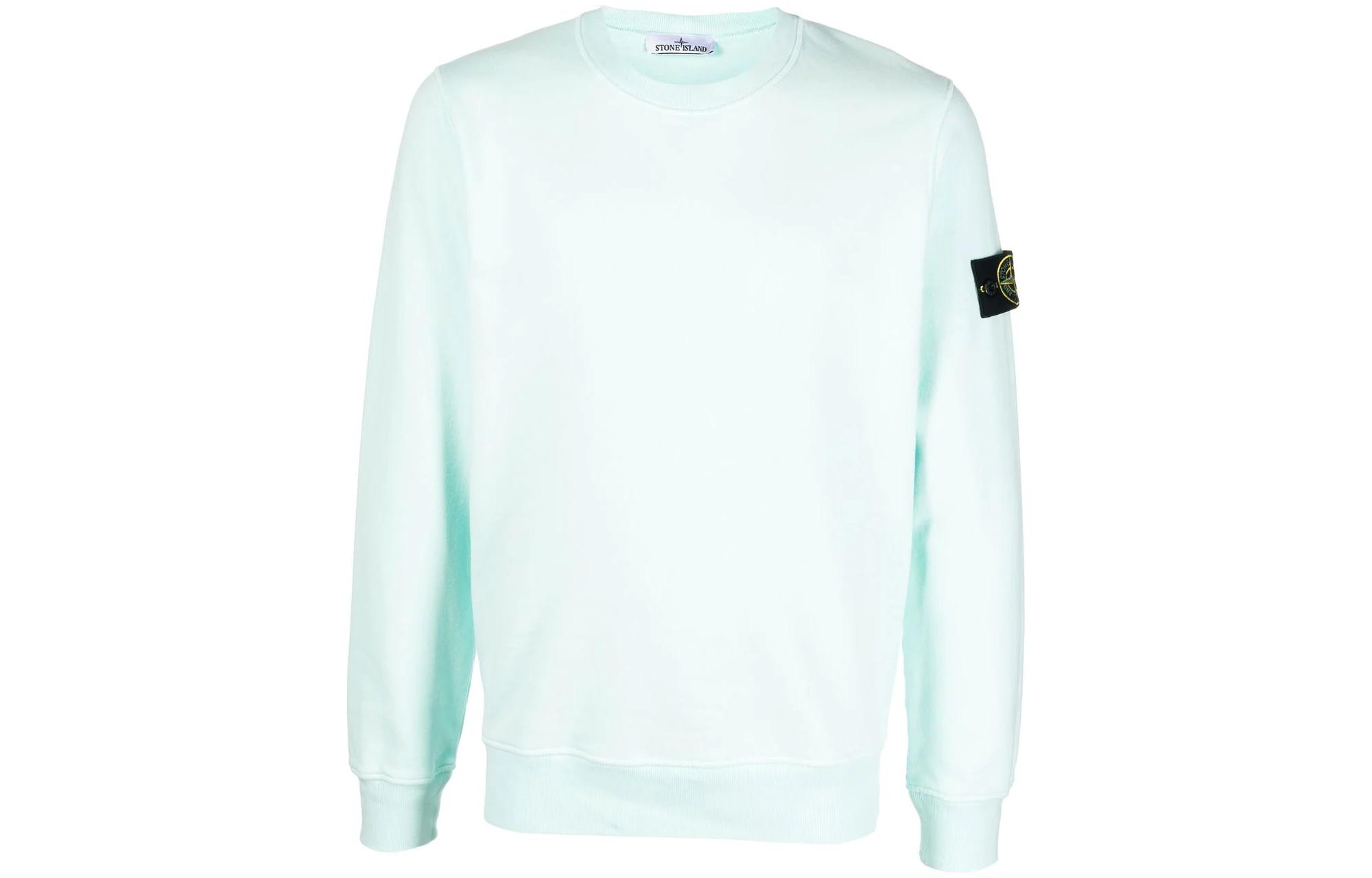 STONE ISLAND FW22 Solid Color Logo Sweatshirt Men’s Blue 771563020-V0044 圖 2