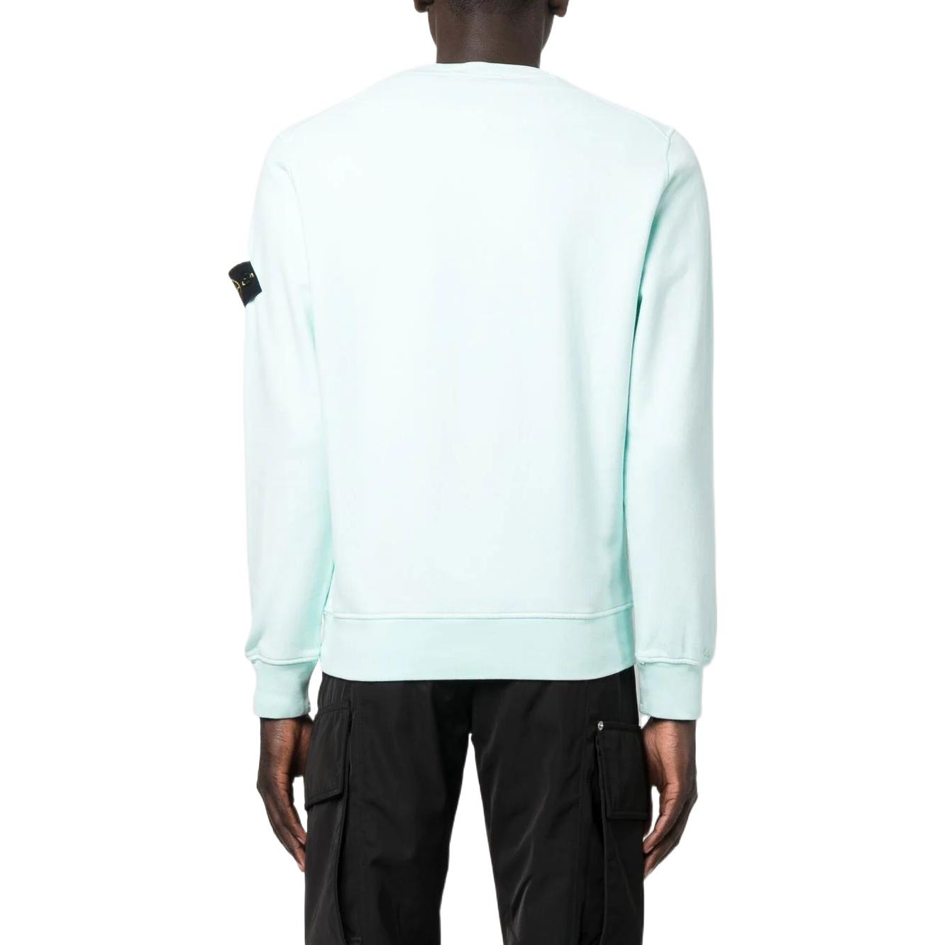 STONE ISLAND FW22 Solid Color Logo Sweatshirt Men’s Blue 771563020-V0044 圖 4