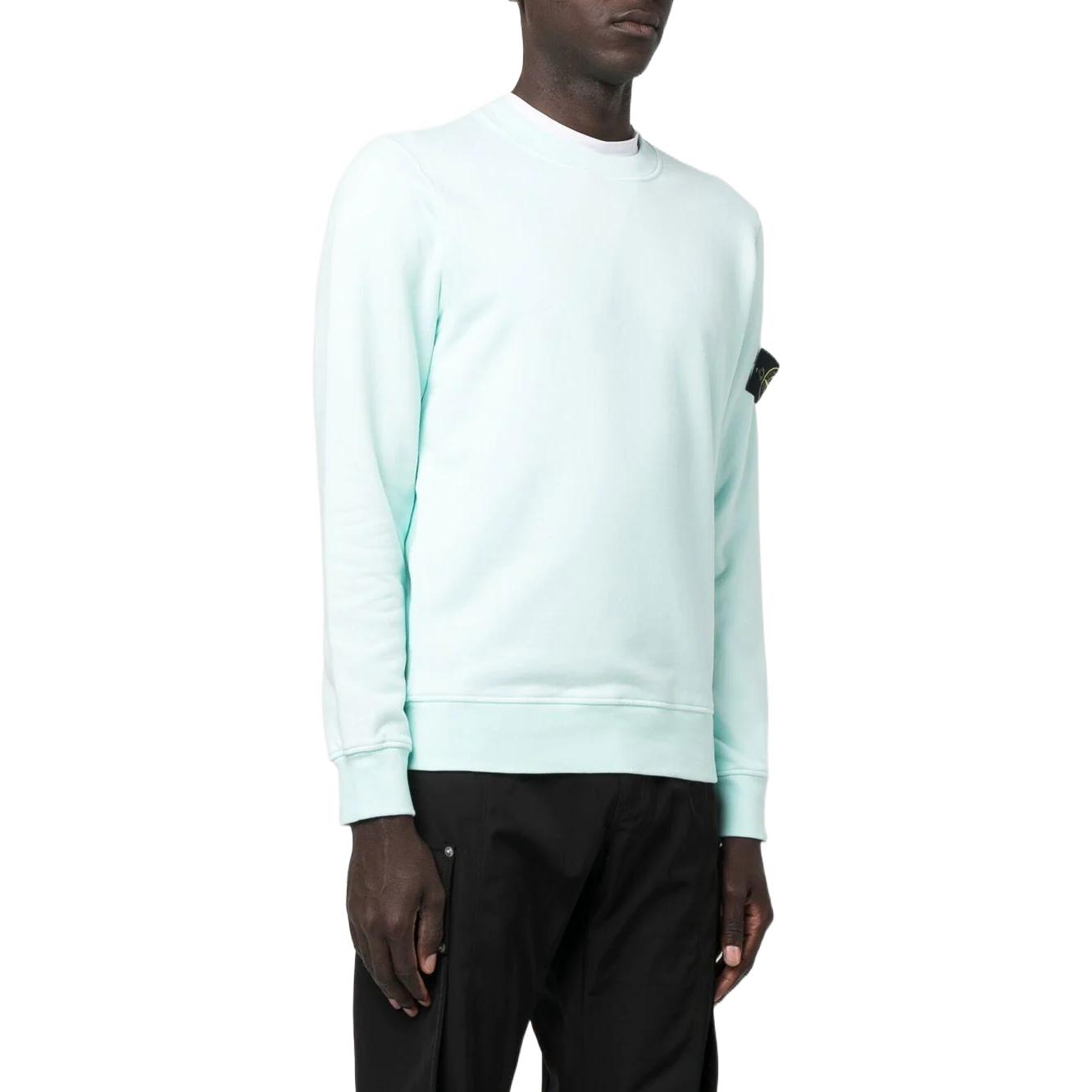 STONE ISLAND FW22 Solid Color Logo Sweatshirt Men’s Blue 771563020-V0044 圖 5