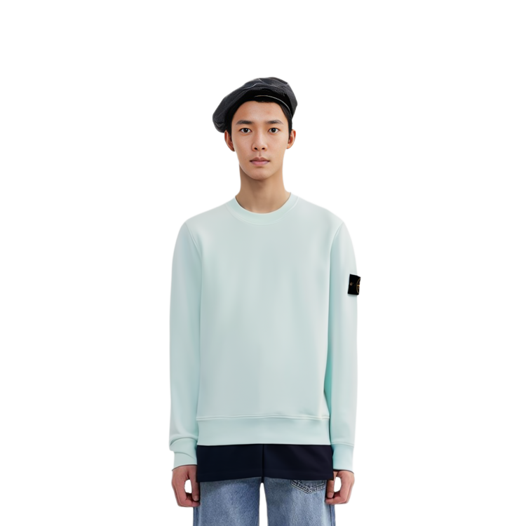 STONE ISLAND FW22 Solid Color Logo Sweatshirt Men’s Blue 771563020-V0044 圖 6