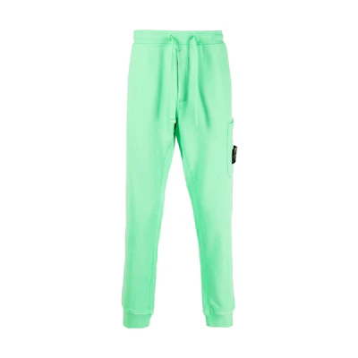 STONE ISLAND FW22 Solid Color Patch Joggers Knit Sweatpants Men’s Casual Pants 771564520-V0052