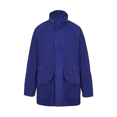 Stone Island FW22 Solid Color Stand Collar Jacket Navy Blue Mens 7615427E1-V0022