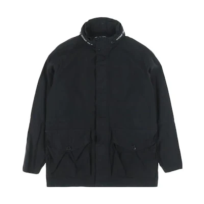 Stone Island FW22 Solid Color Zipper Jacket Black 7615427E1-BLK