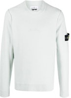 STONE ISLAND FW22 Solid Crewneck Knit Pullover Sweater Men’s Light Blue. 7715570QA-V0061 STONE ISLAND FW22 Solid Crewneck Knit Pullover Sweater Men’s Light Blue. 7715570QA-V0061
