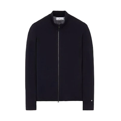 Stone Island FW22 Solid Full-Zip Jacket Deep Blue Outerwear 7715501GA-V0020