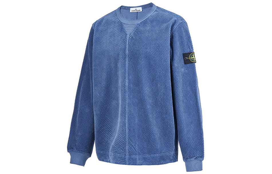 STONE ISLAND FW22 Solid Logo Crewneck Sweatshirt Men’s Navy Blue 771563211-V0024 圖 4