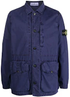 Stone Island FW22 Solid Logo Patch Button Jacket Men’s Blue 7615439WNV0127 Stone Island FW22 Solid Logo Patch Button Jacket Men’s Blue 7615439WNV0127