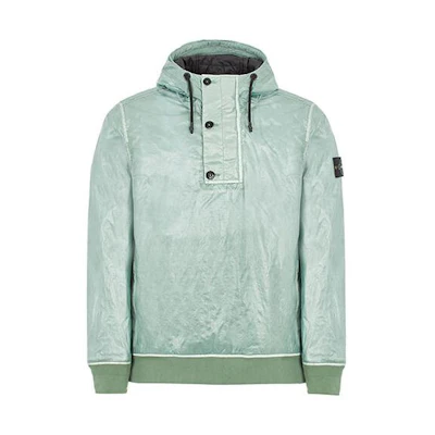 Stone Island FW22 Solid Logo Patch Hooded Long-Sleeve Jacket 7715443Q2-V0055