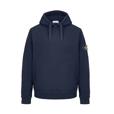 Stone Island FW22 Solid Logo Patch Hoodie Men’s Ink Blue Long Sleeve 771564120-C0020