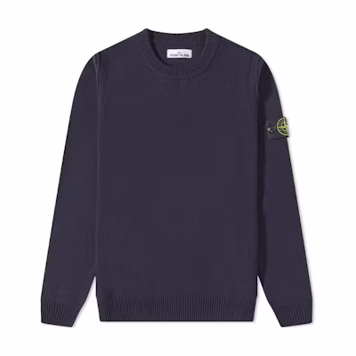 Stone Island FW22 Solid Logo Pullover Sweater Men’s Dark Gray 7715508A3-V0020