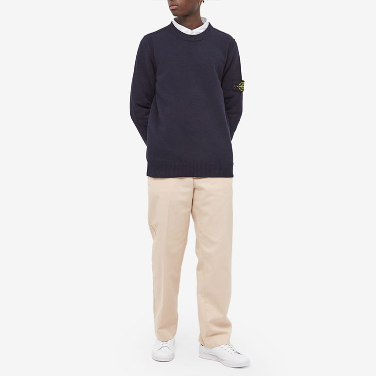 Lookbook ストーンアイランド FW22 ロゴ プルオーバースウェット メンズ ダークグレー 7715508A3-V0020