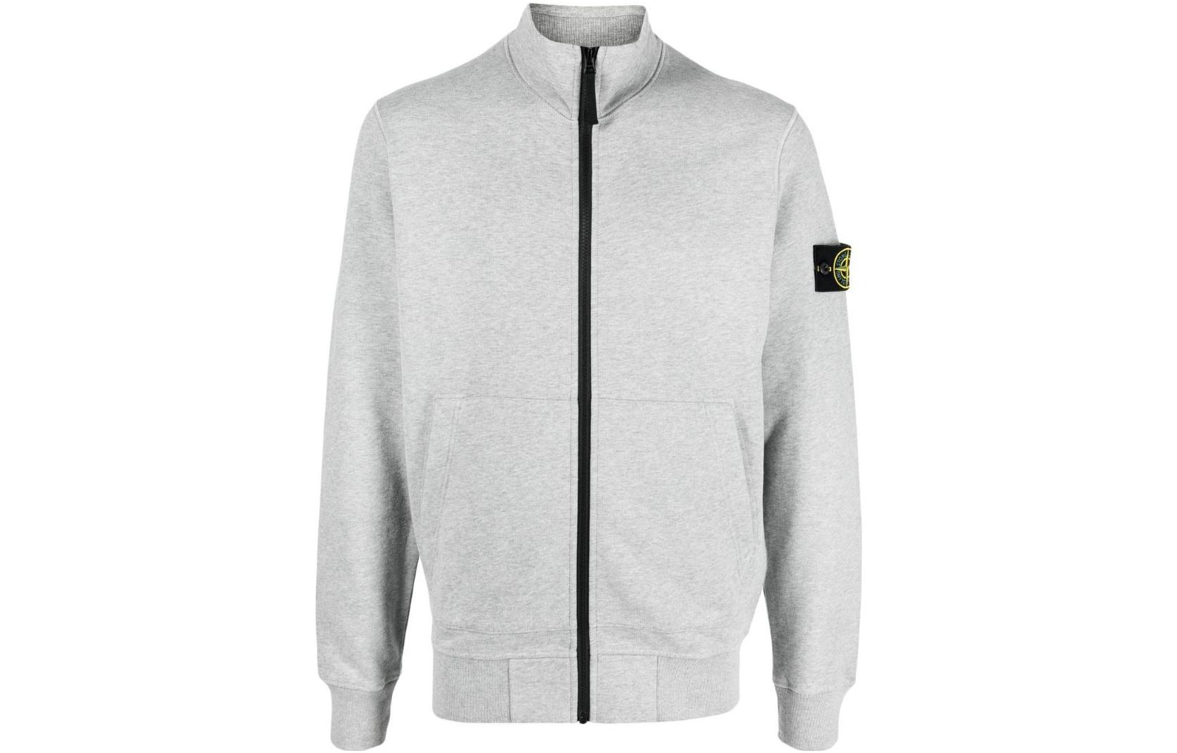 Stone Island FW22 Solid Zip-Up Jacket Gray 771564320-V0M64