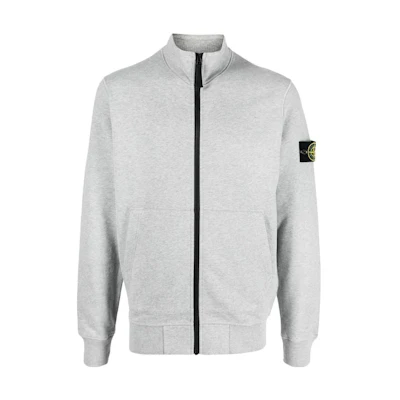 Stone Island FW22 Solid Zip-Up Jacket Gray 771564320-V0M64