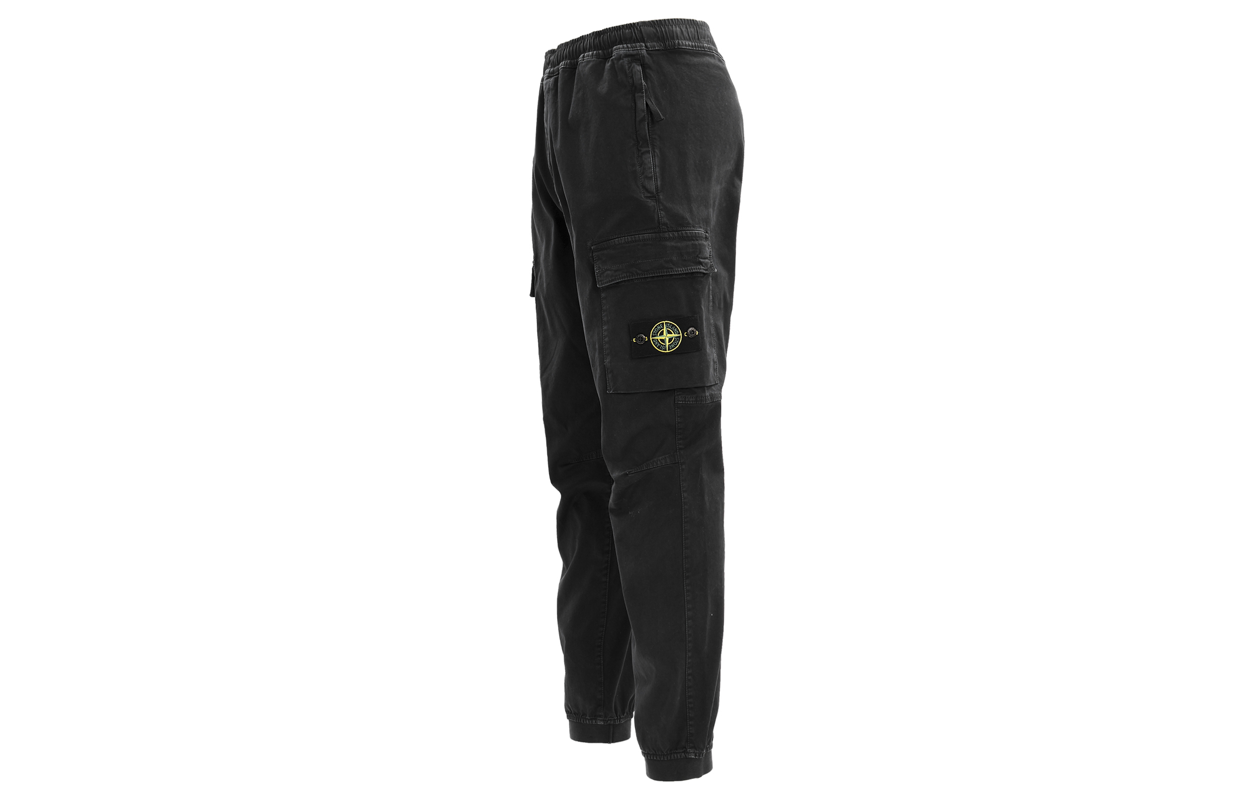 STONE ISLAND FW22 Washed Vintage Cargo Pants Men - Petroleum Black. 7715313L1-V0129