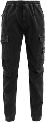 STONE ISLAND FW22 Seluar Kargo Lelaki Vintage Dicuci - Hitam Petroleum. 7715313L1-V0129 Lookbook STONE ISLAND FW22 Seluar Kargo Lelaki Vintage Dicuci - Hitam Petroleum. 7715313L1-V0129