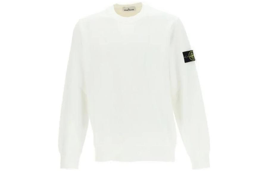 Stone Island FW22 White Crewneck Long Sleeve Sweatshirt 秋冬款 771563020000-V0001