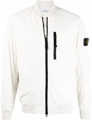 Chaqueta Blanca con Cremallera y Parche de Logo para Hombre Stone Island FW22. 761541331-V0003 Buy Chaqueta Blanca con Cremallera y Parche de Logo para Hombre Stone Island FW22. 761541331-V0003