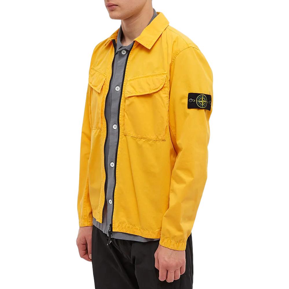 STONE ISLAND FW22 Yellow Canvas Long Sleeve Jacket for Men. 7715101WN-V0130 圖 5