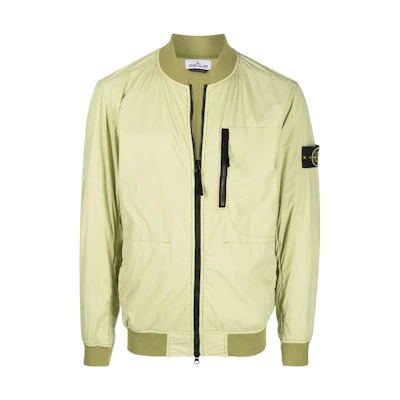 STONE ISLAND FW22 Yellow Solid Color Badge Long Sleeve Jacket 761541331-V0052