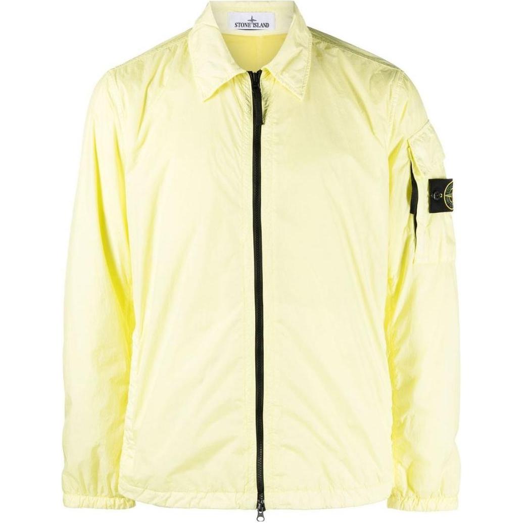 Stone Island FW22 Yellow Zip-Up Collar Jacket for Men 771510223-V0031