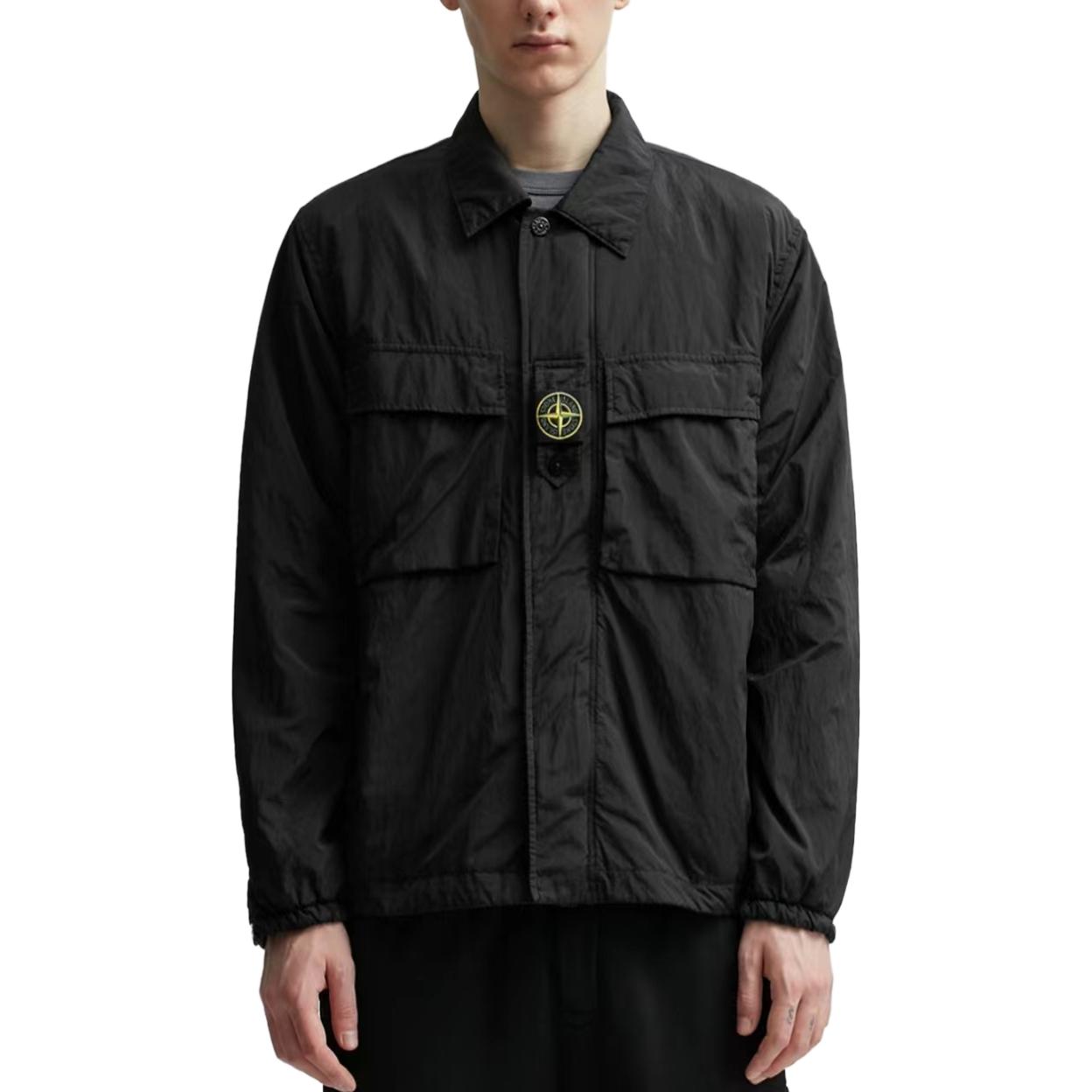 STONE ISLAND FW23  Black Solid Color Single-Breasted Long Sleeve Jacket 7915Q0819-V0029 圖 4