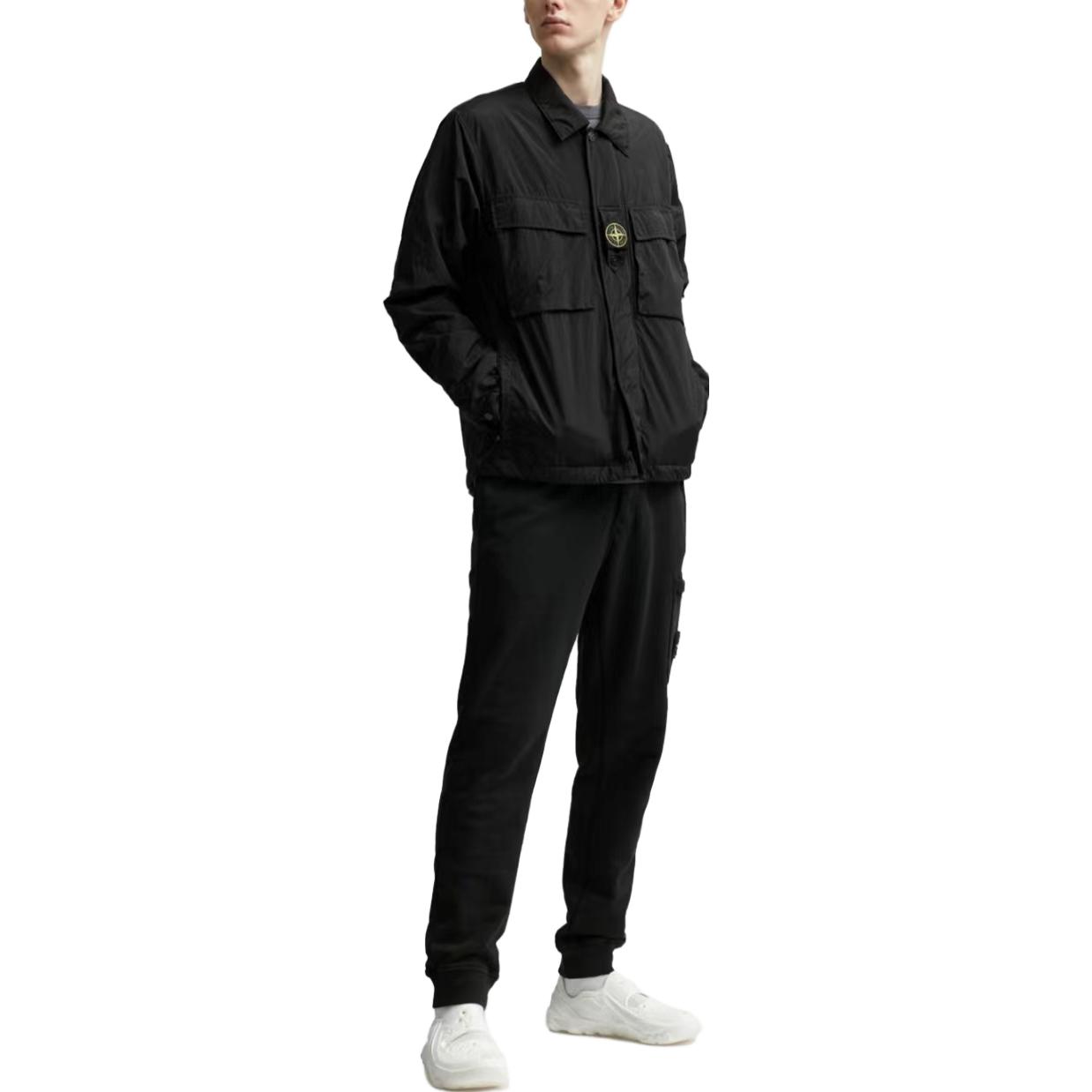 STONE ISLAND FW23  Black Solid Color Single-Breasted Long Sleeve Jacket 7915Q0819-V0029 圖 5