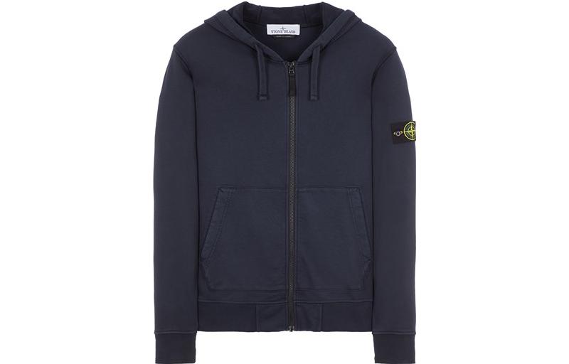 STONE ISLAND FW23  Blue Solid Color Zip-Up Hoodie Jacket 791564251-A0020 圖 2