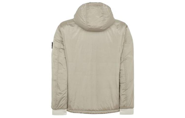 Stone Island FW23  Hooded Cotton Jacket with Dual Zippers - Light Gray. 791542819-V0097 圖 3