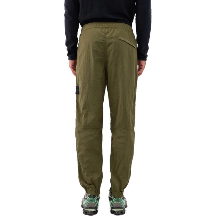 STONE ISLAND FW23  Olive Green Nylon Metal Zip Straight Pants. 791531119-V0058 圖 5