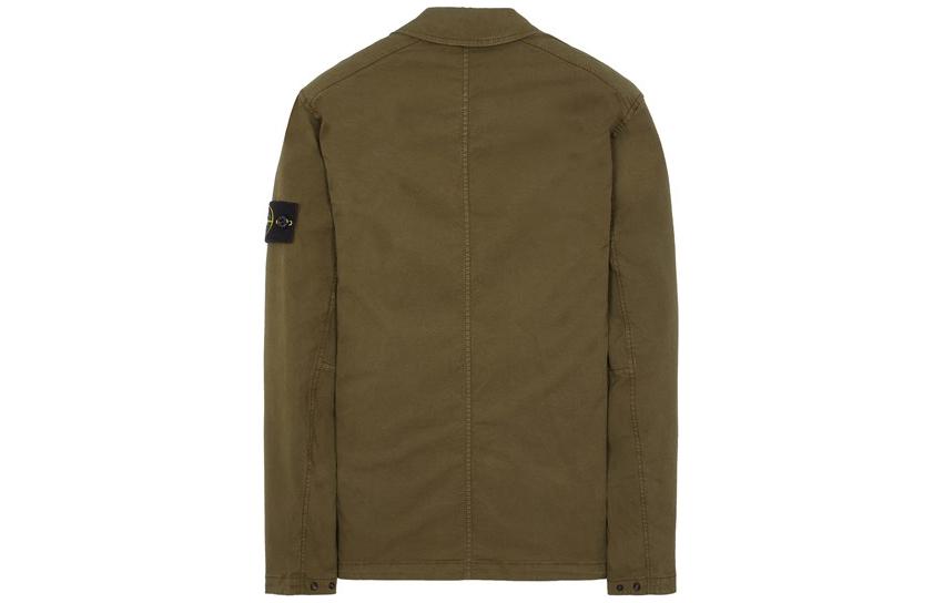 STONE ISLAND FW23  Olive Green Solid Color Zip-Up Jacket 791511010-V0058 圖 3