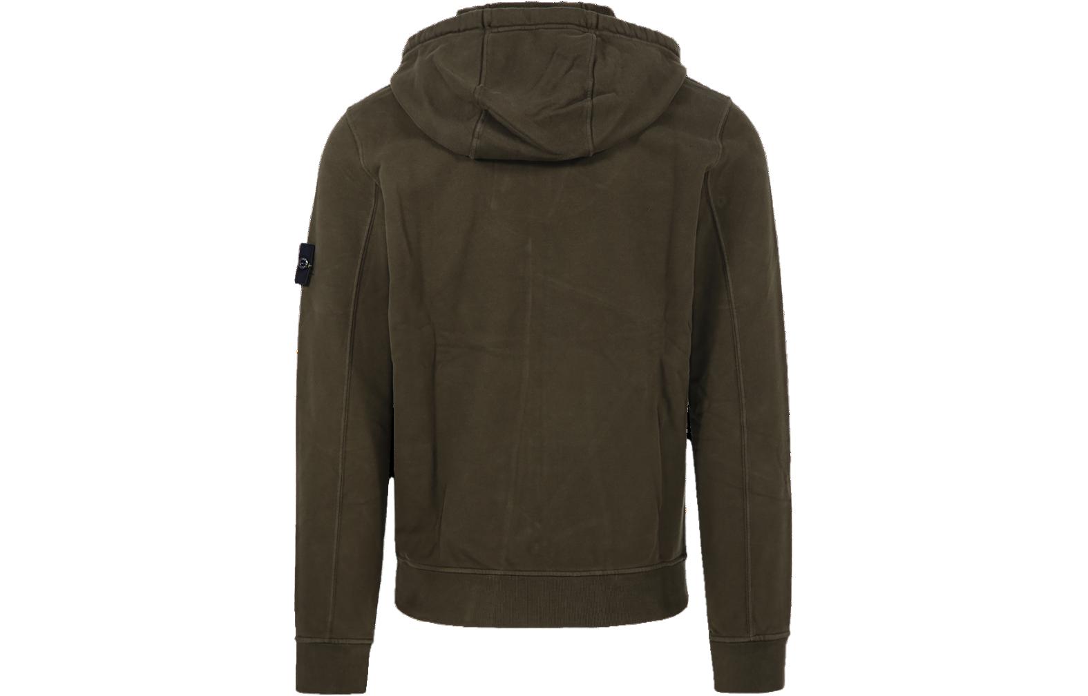 STONE ISLAND FW23  Slim Fit Green Zip-Up Hoodie 791561620-V0058 圖 3