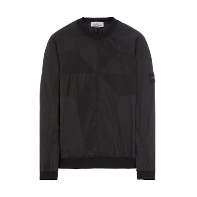Stone Island FW23 Black Crewneck Pullover Sweatshirt for Men 761560254-V0029
