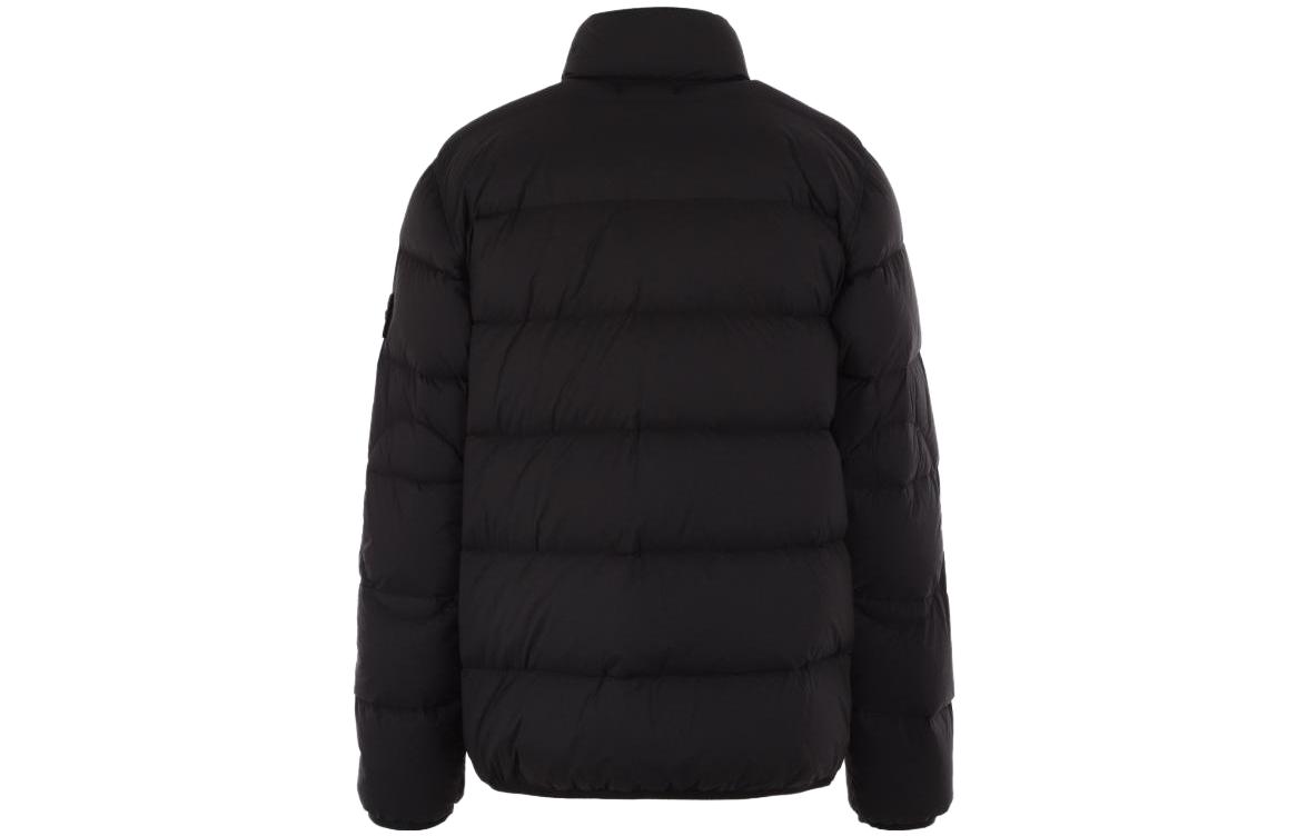 STONE ISLAND FW23 Black Quilted Down Jacket Metallic Nylon Unisex 791544028-V0029 圖 3
